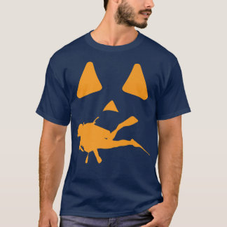 T-shirt Halloween Jackolantern Plongeur Scuba Drôle Éffray
