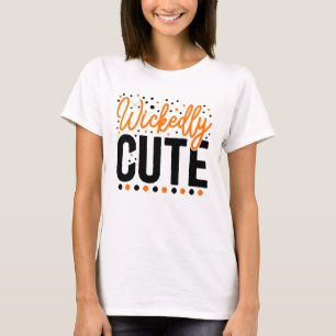 T-shirt Halloween joyeux orange noir