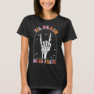 T-shirt Halloween jusqu'à ce que la mort nous sépare Retro