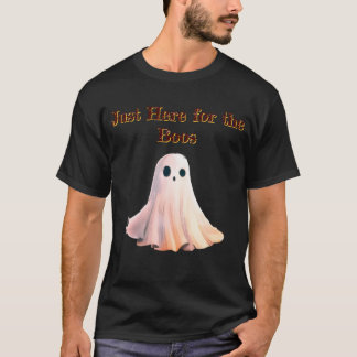 T-Shirt Halloween Juste Ici pour les Esprits Migno