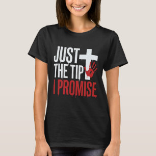 T-shirt Halloween Juste la pointe Croix sanglant