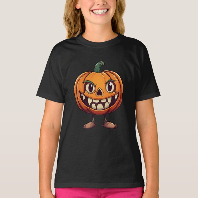 T-shirt Halloween Kürbis (Devant)