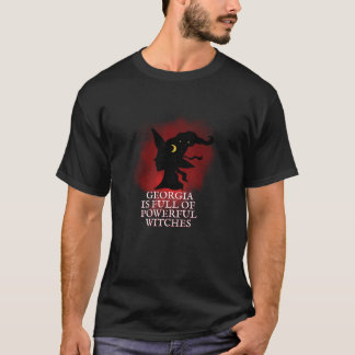 T-shirt Halloween La Géorgie Est Pleine De Puissante Witch