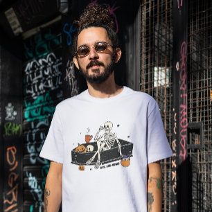 T-SHIRT HALLOWEEN LANCE & GRIND SKELETON DANS UN COFFIN