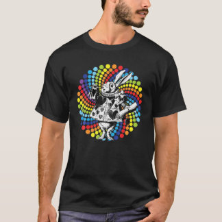 T-shirt Halloween Lapin Blanc Alice-In-Wonderland