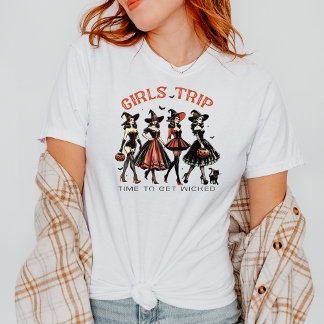 T-shirt Halloween Les Filles Voyage Temps Sortie Temps Pou