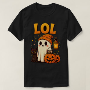 T-Shirt Halloween LOL Ghost Citrouille Effrayant