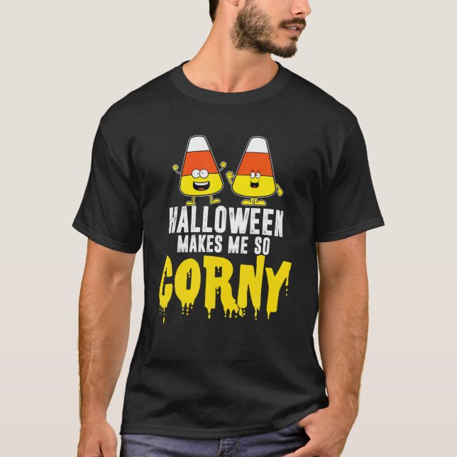 T-shirt Halloween me rend si cornée heureux bonbon d'Hallo (Devant)