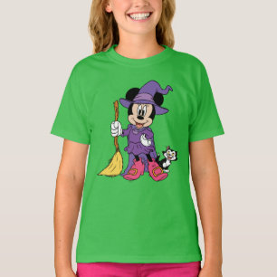 T-shirt Halloween Minnie habillée en sorcière mignonne