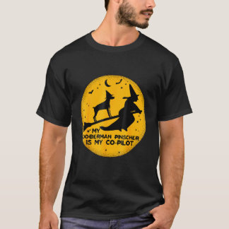 T-shirt Halloween Mon Doberman Pinscher Est Mon Co-Pilote