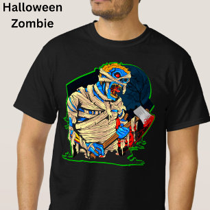 T-shirt Halloween Monster Monster Mummy Bandages de sang A