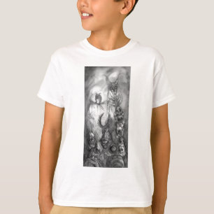 T-shirt HALLOWEEN MONSTERS / ORK WAR Imaginaire noir blanc