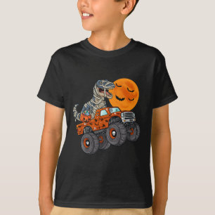 T-shirt Halloween Mummy T Rex Monster Truck Boys Enfants A