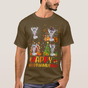 T-shirt Halloween Noël Funny Chinese Crested Dog Hall