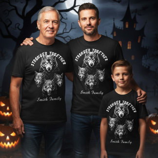 T-shirt Halloween personnalisé famille forte ensemble