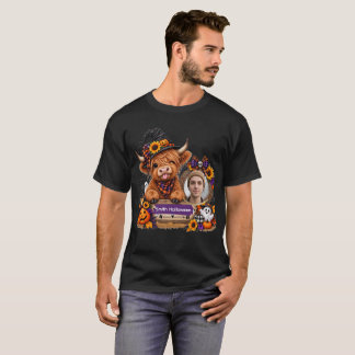 T-shirt Halloween personnalisé Vache des Highlands