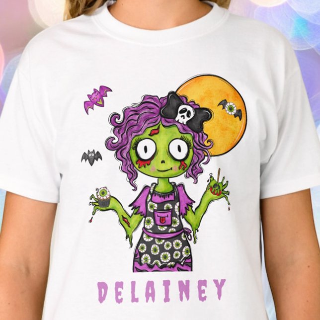 T-shirt Halloween personnalisé Zombie Cook (Créateur téléchargé)