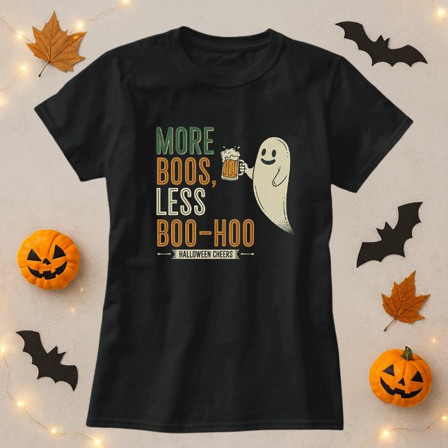 T-shirt Halloween plus de livres moins Boo-Hoo Ghost & Dri (Créateur téléchargé)