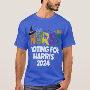 T-shirt Halloween politique Infirmière Éffrayante Voter Po