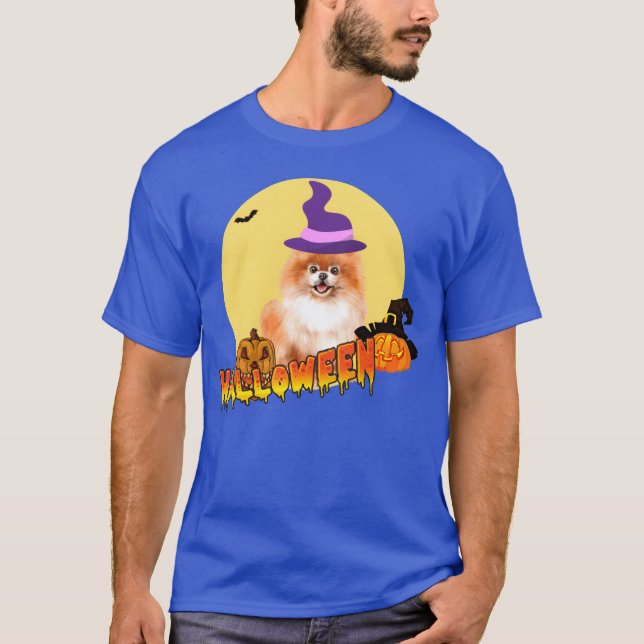 T-shirt Halloween Poméranie drôle (Devant)