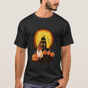 T-shirt Halloween Poméranien pour les enfants maman papa a