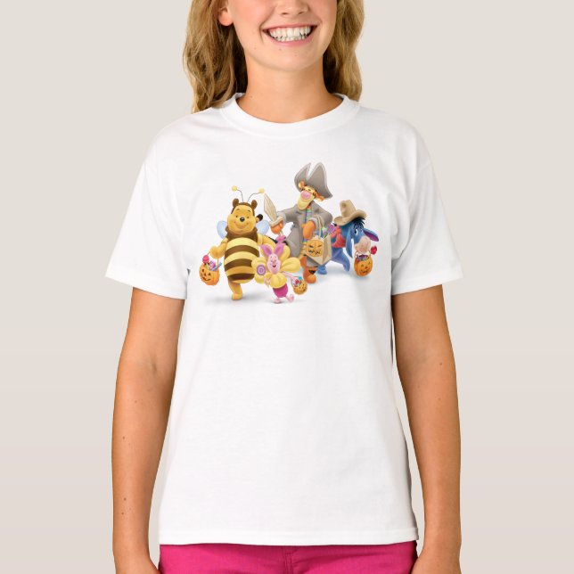 T-shirt Halloween Pooh et Freinds (Devant)