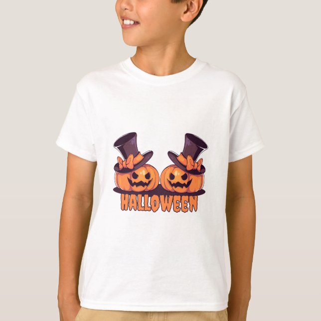 T-shirt Halloween pour enfants (Devant)