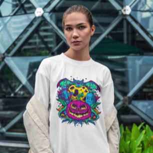 T-shirt Halloween psychédélique