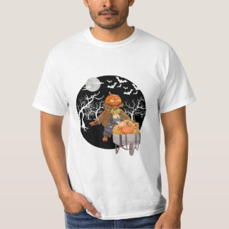 T-shirt Halloween saison design citrouille effrayant