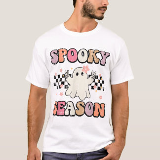T-shirt Halloween Saison Éffrayante Fantôme Costume de pai