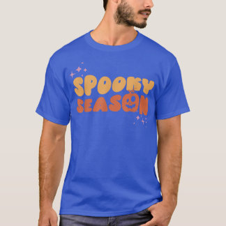 T-shirt Halloween Saison Éffrayante Wavy Retro Tet avec pu