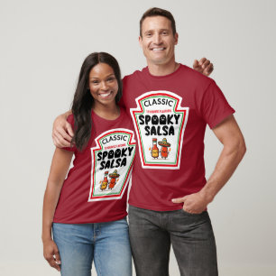 T-shirt Halloween Salsa Éffrayante Sauce chaude Ketchup Mu