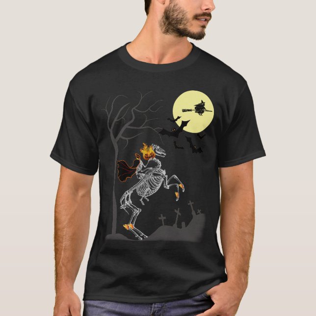 T-shirt Halloween sans tête (Devant)