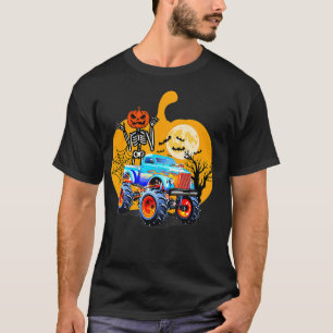 T-shirt Halloween Skeleton équitation Monster Camion Citro
