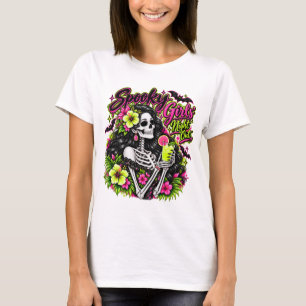 T-shirt Halloween Soirée de Boo-ze Fille squelette