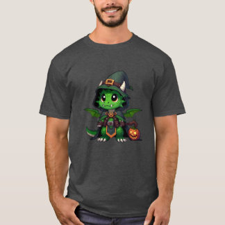 T-shirt Halloween Sorcière Dragon