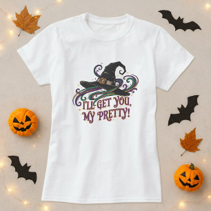 T-shirt Halloween sorcière magique Casquette Je vais vous 