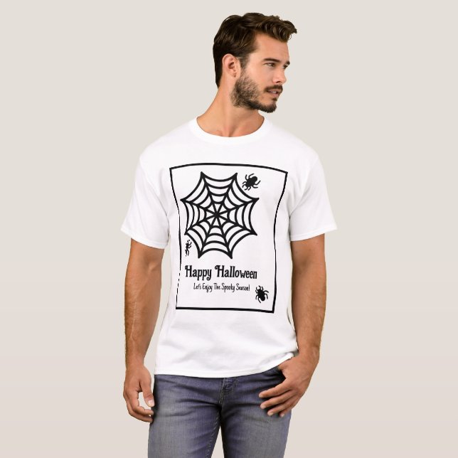 T-shirt Halloween Spiderweb personnalisé (Devant entier)