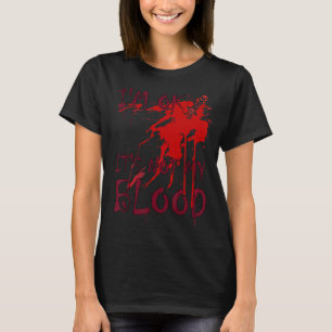 T-shirt Halloween Splatter Je vais bien ce n'est pas mon s