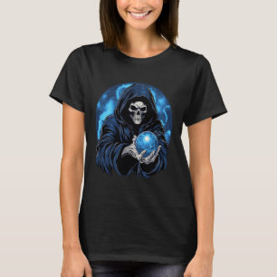 T-shirt Halloween squelette de la mort de la Faucheuse