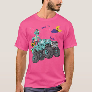 T-shirt Halloween Squelette Zombie équitation Monster Cami