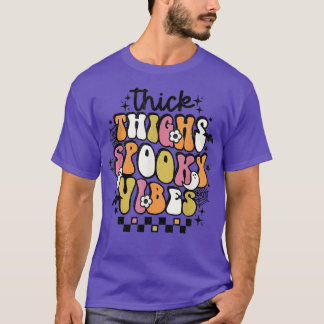 T-shirt Halloween Super rétro Épais cuisses Éffrayant