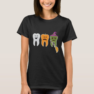 T-shirt Halloween teethboo design