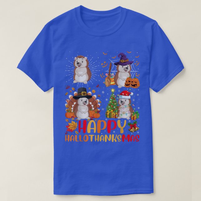 T-shirt Halloween Thanksgiving Noël Hallotha Hallotha (Design devant)
