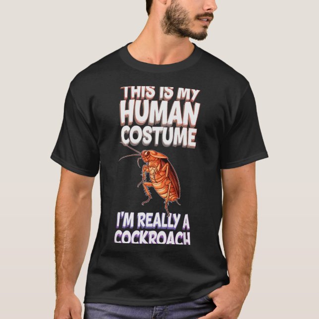 T-shirt Halloween This Is My Human Costume I'm Really A Ro (Devant)