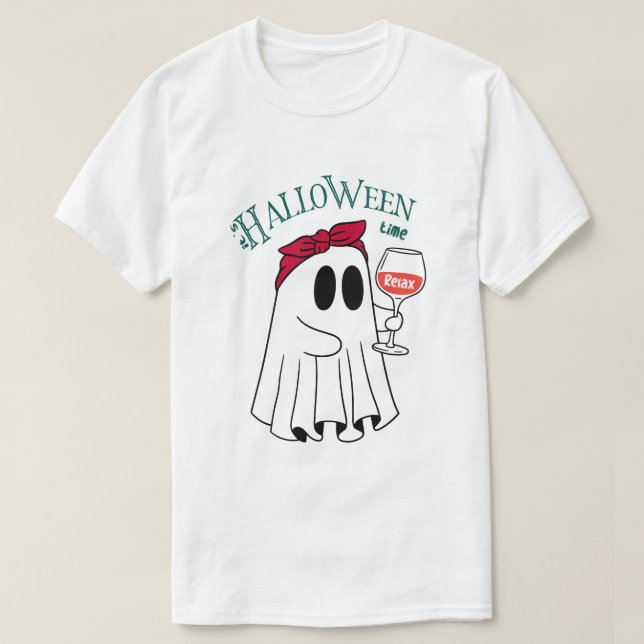 T-shirt Halloween Time Spooky (Design devant)
