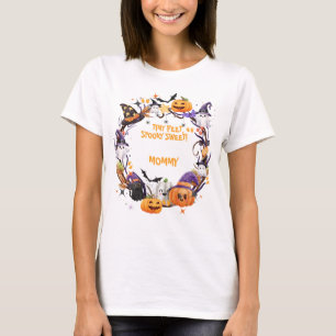 T-shirt Halloween Tiny Feet, Baby shower sucré Éffrayant D