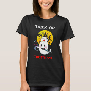 T-shirt Halloween Tracé Ou Traitement