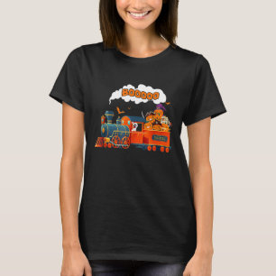 T-shirt Halloween Train Boo Funny Ghost Pumkin Ki