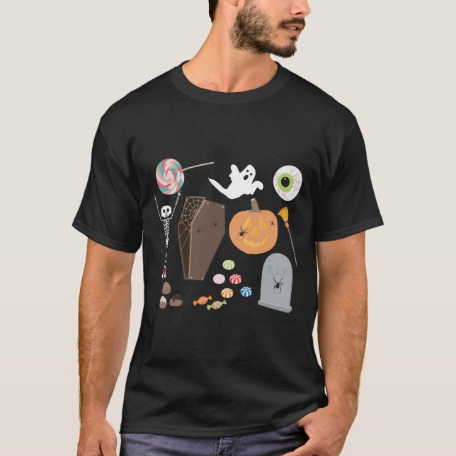 T-shirt Halloween Trick ou Treat (Devant)